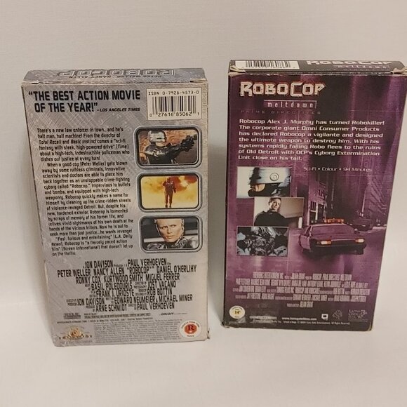 ROBOCOP VHS BUNDLE RoboCop and RoboCop Meltdown - Picture 2 of 2